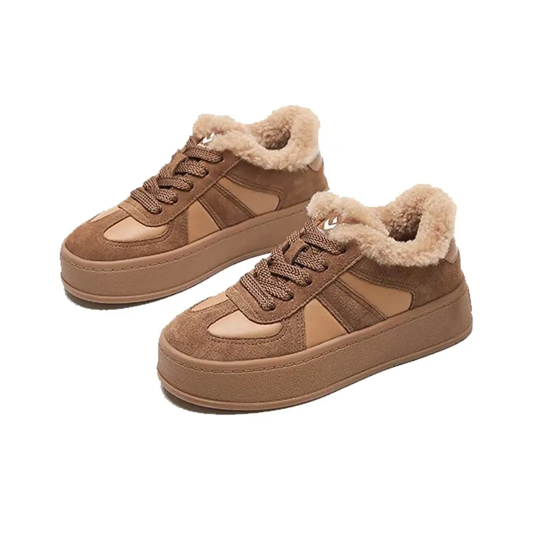 WOOS BOBO Height Increasing Warmth Low-Top Skateboard Shoes Women's-2