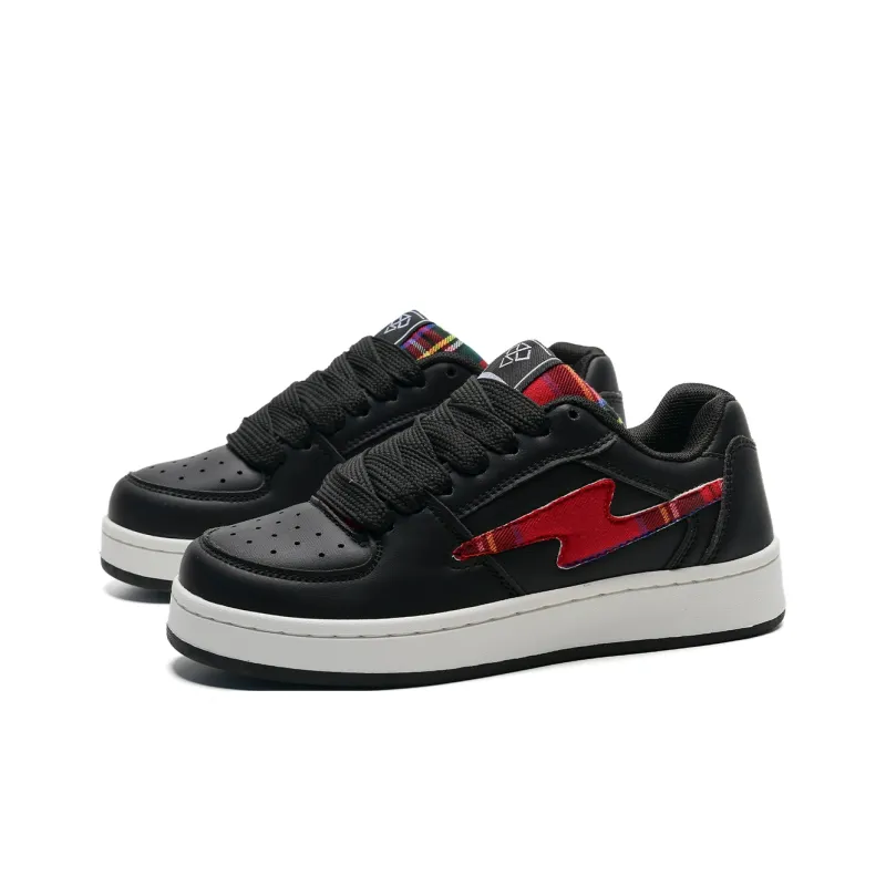 Circle Small Coverage Wear-Resistant Balance Height Increasing Skateboard Shoes Unisex Mismatched Box Included-2