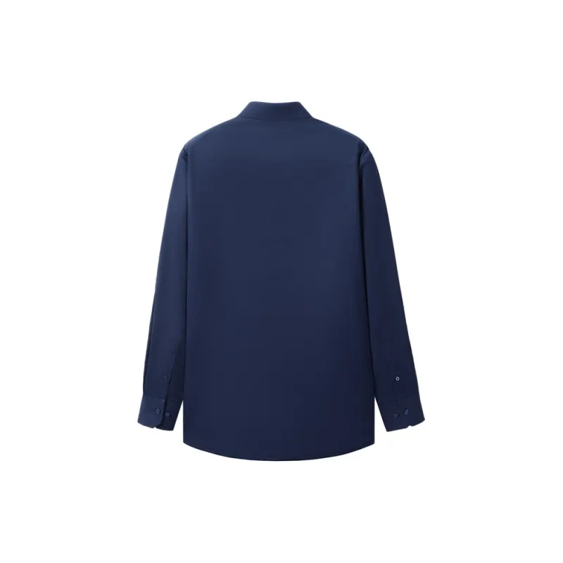 GOLDLION Shirts Men Navy Blue 95-1