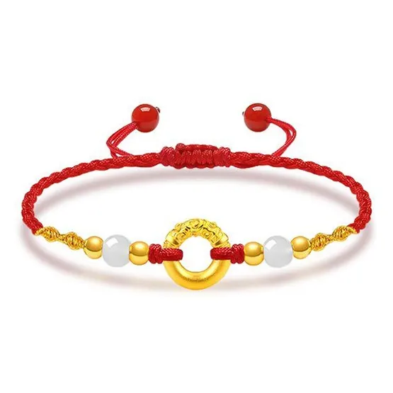 Lao Feng Xiang Gold Bracelet Unisex-2