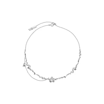 Masw Advanced Sensing Versatile Metal Windproof Copper Collarbone Chain Necklace Women's