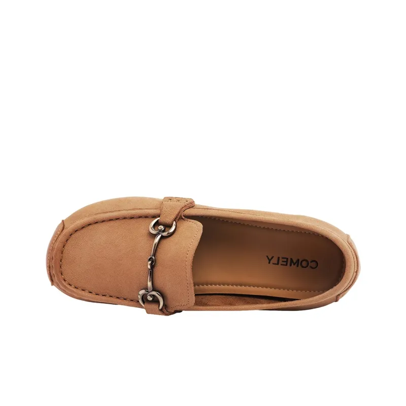 COMELY Loafers Women's Olive Green/Khaki Green-2