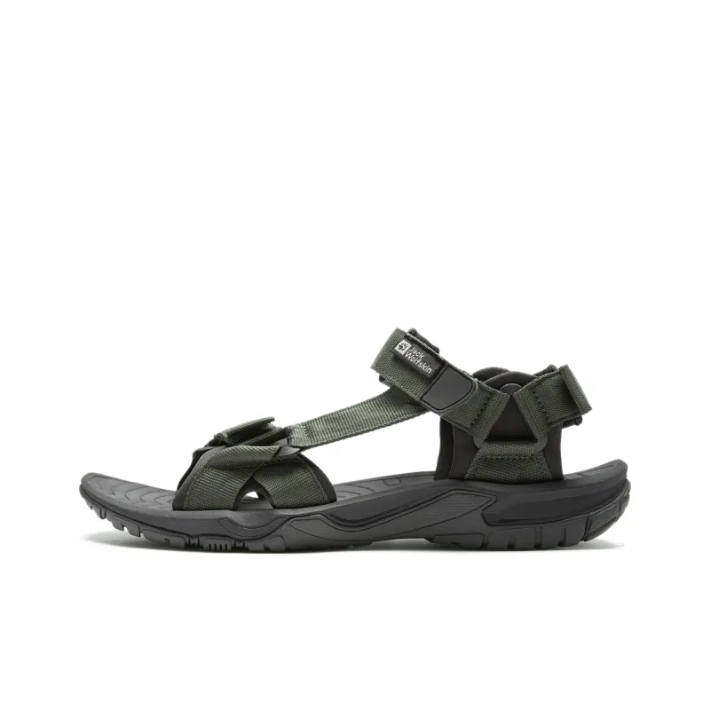 Jack Wolfskin Lakewood Ride Sandal Sports Sandals Men's Black Brown-0