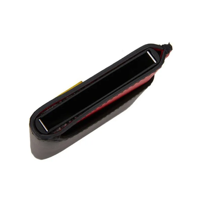 FENDI Leather Wallets Card Holders Unisex Black-3