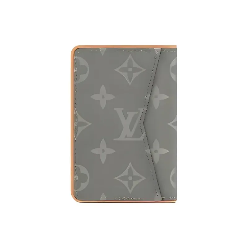 LOUIS VUITTON Canvas Wallet Men's Gray-1