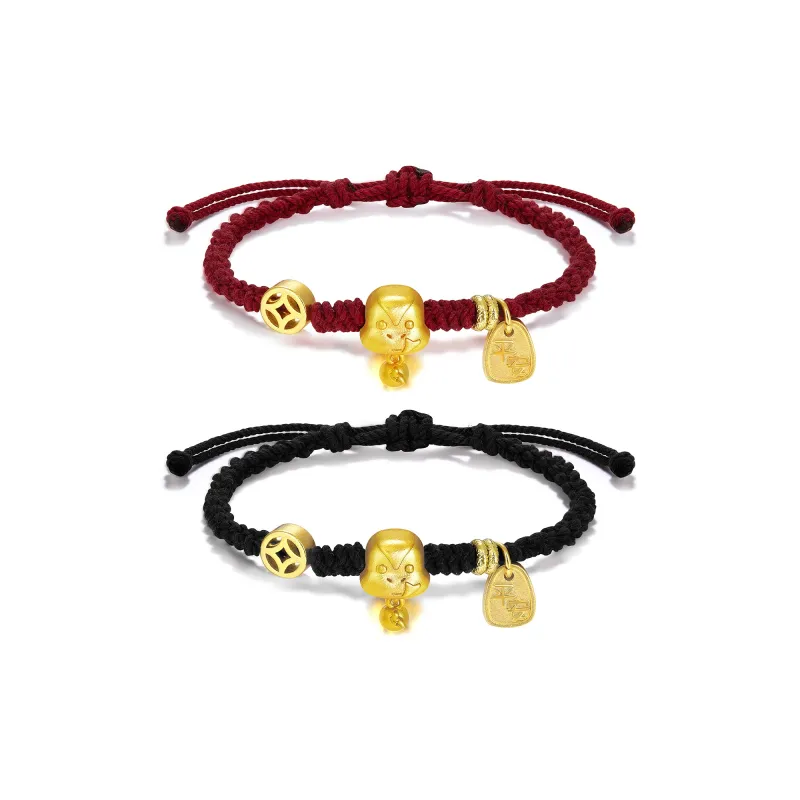 Zeroline Copper Bracelets Unisex Red/Black-4