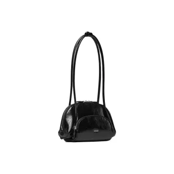 ZESH Cow Leather Bowling Bag, Handbag, Shoulder Bag Small Size Women's Multicolor