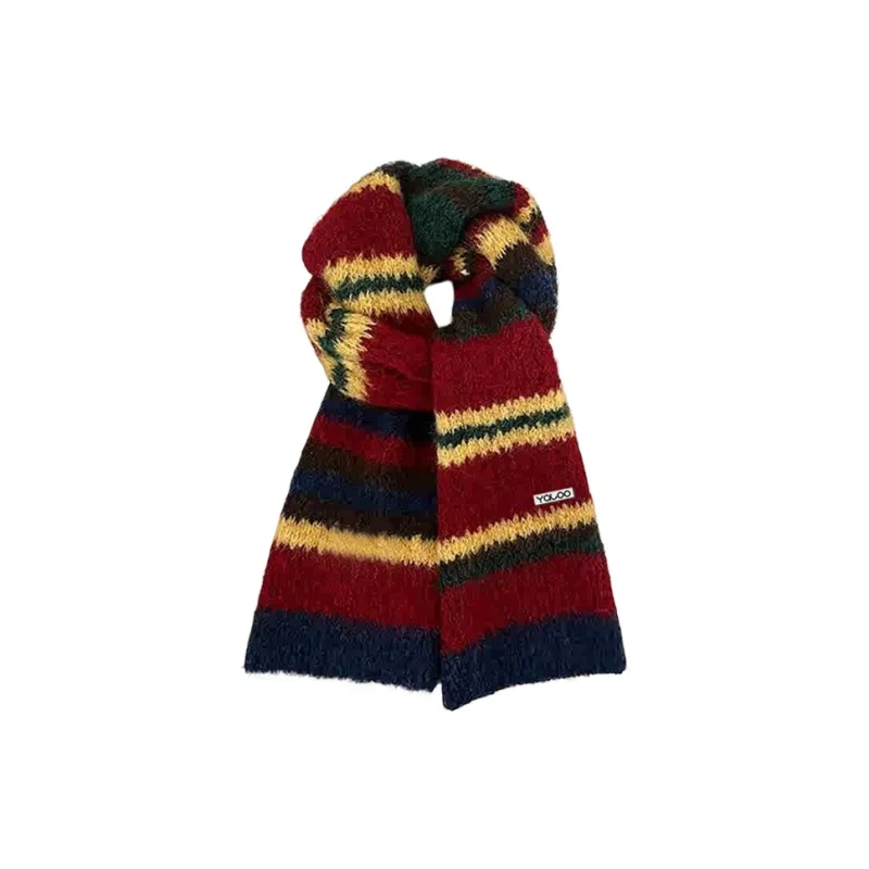 Yalu Polyester Knit Scarves Unisex Gift Box Set-2