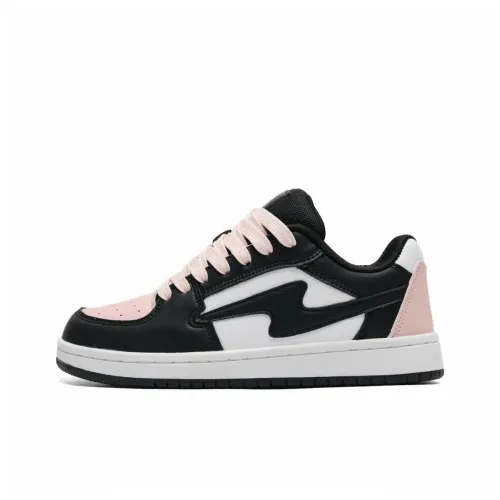 CHERRY&KALIKA Low Top Skateboard Shoes Women's Panda Pink