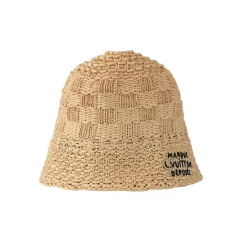 LOUIS VUITTON Damier Raffia Hat