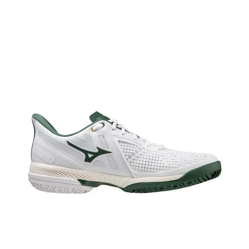 Mizuno Wave Exceed Tour 5 Anti-Slip Wear-Resistant Low-Top Tennis Shoes Unisex White Green-1