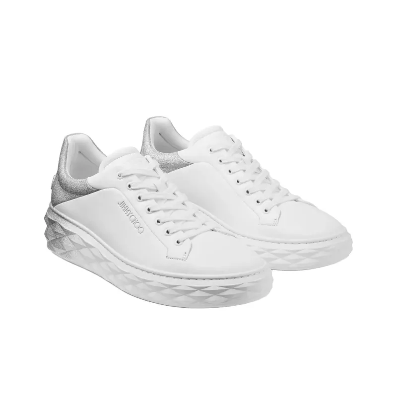 Jimmy Choo DIAMOND MAXI/M II Low Top Skateboard Shoes Men's White-1