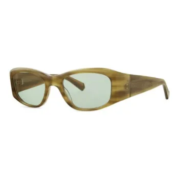 Mr. Leight Acetate Oval Sunglasses Men's Green