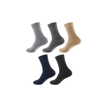 H YXIANG Mid Calf Socks Men's 5 Pack