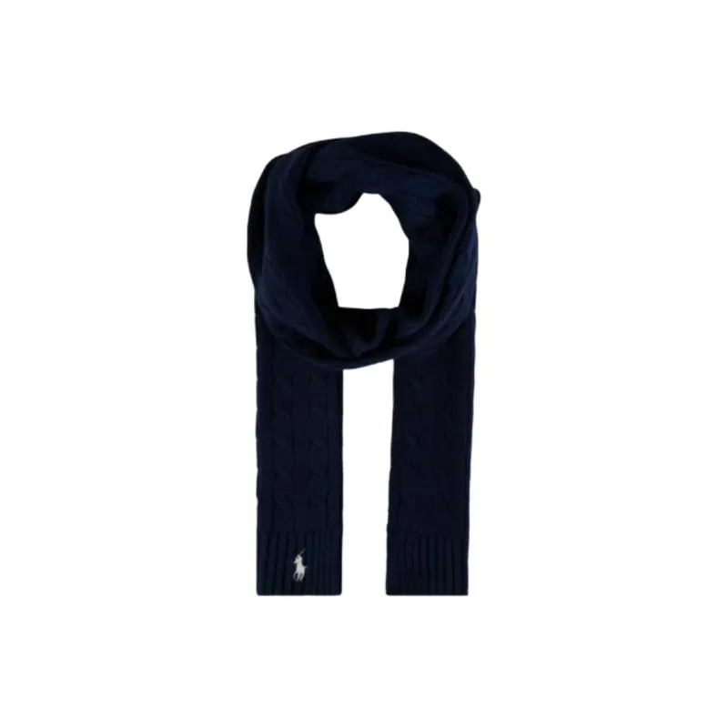Polo Ralph Lauren Cotton Knit Scarves Men's Dark Blue-1
