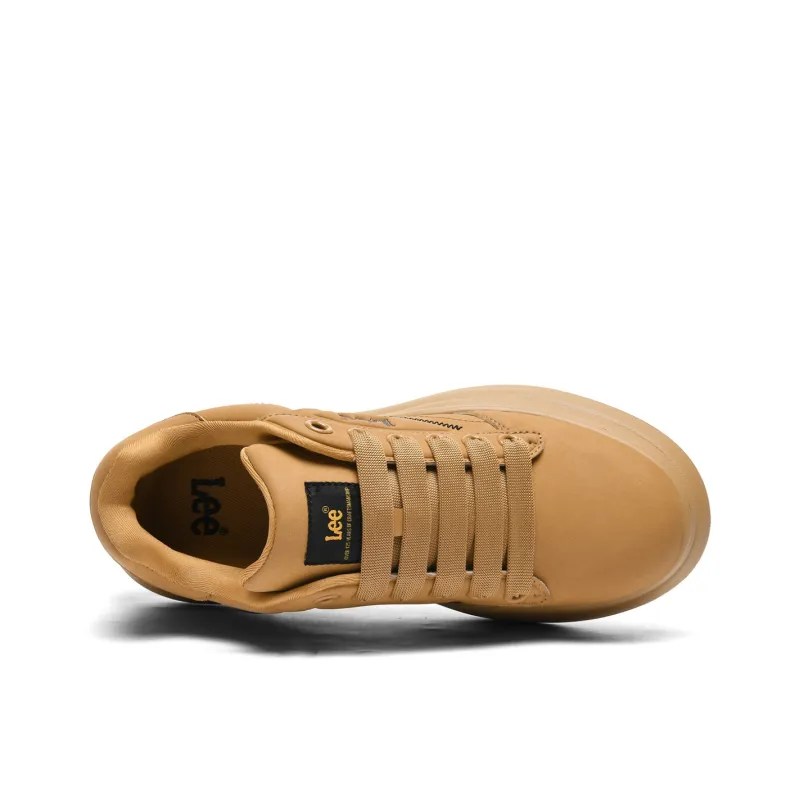 Lee Versatile Trendy, White Sneakers, Classic Fashion Commute Low Top Height Increasing Skateboard Shoes Men's-46