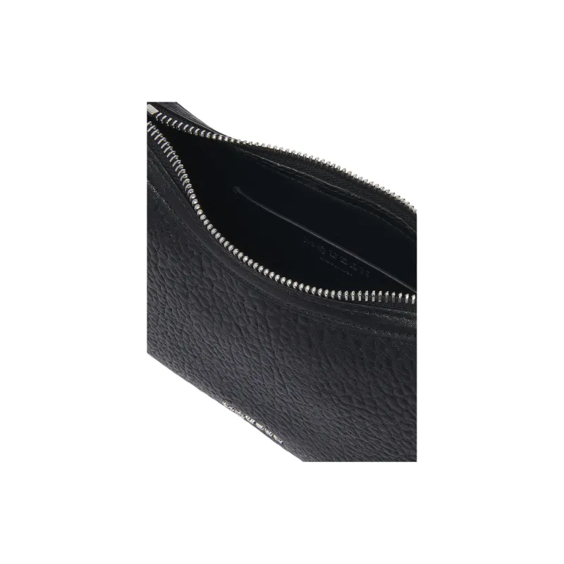 Alexander McQueen T Bar Grain Lambskin Coin Purse Handbag Mini Women's Black-4