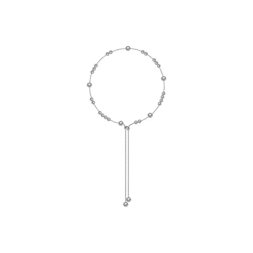 FANSHINER Copper/14K White Gold Necklaces Women's Silver