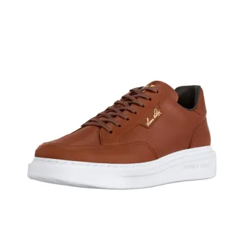LOUIS VUITTON Beverly Hills Low Top Skateboard Shoes Men's Brown