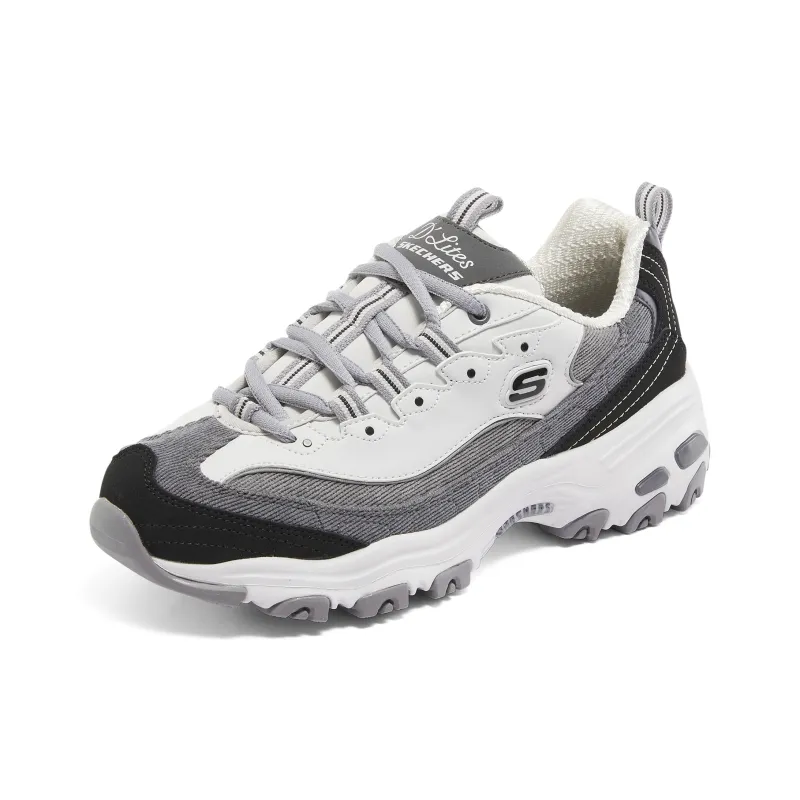 Skechers D'Lites 1.0 'Black Gray' Women's-8