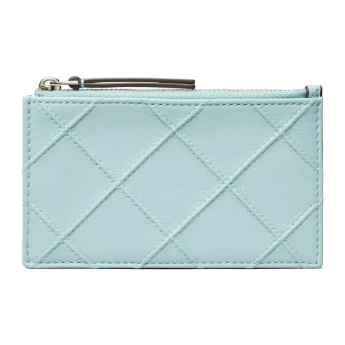 TORY BURCH Fleming Nappa Leather Card Holder Regular Women's Light Blue