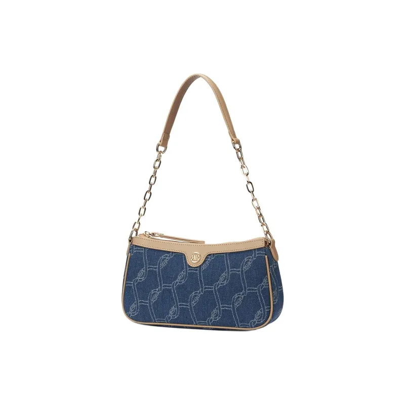 ROBERTA DI CAMERINO Denim Fabric Handbag Shoulder Bag Regular Women's Denim Blue-2