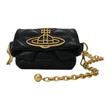 Vivienne Westwood Sheepskin Crossbody Bag Shoulder Bag Women's Black