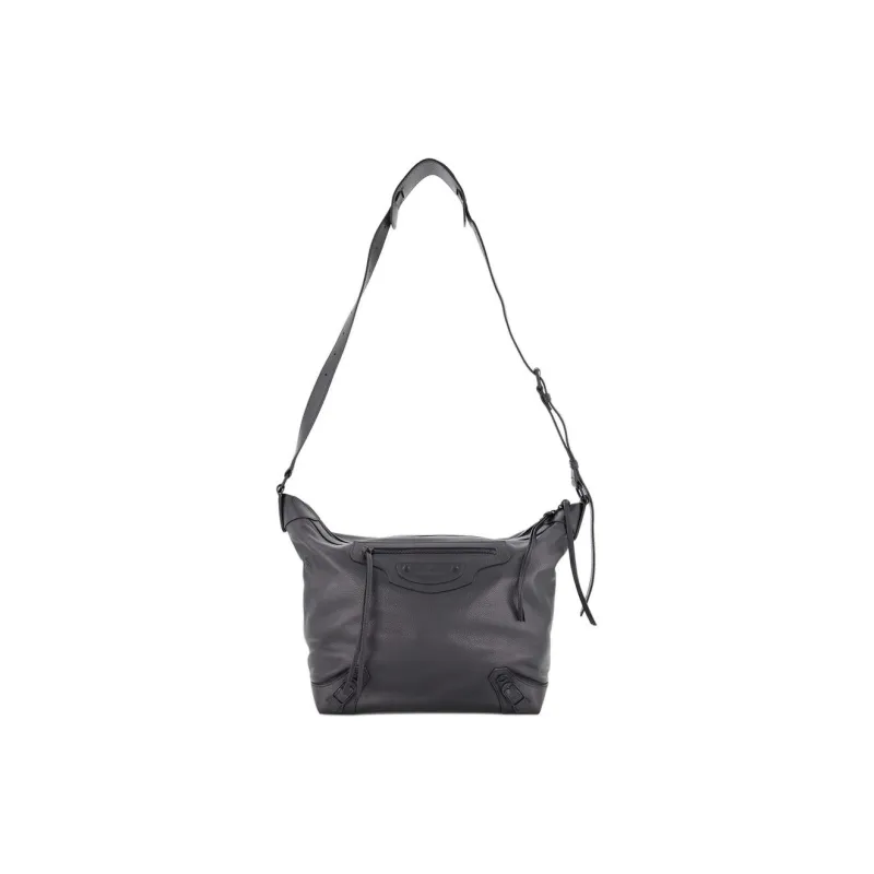Balenciaga Neo Classic Calfskin Portable Crossbody Bag Shoulder Bag Medium Size Women's Black-0