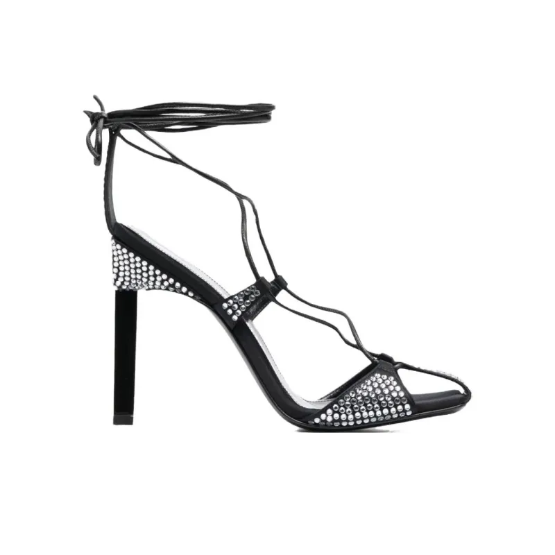 The Attico Adele 105mm Crystal embellished Sandals Women's-1