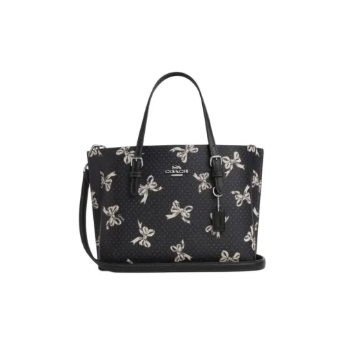 COACH Mollie Artificial Leather Shoulder Bag Crossbody Bag Handbag Medium Size Women's Black