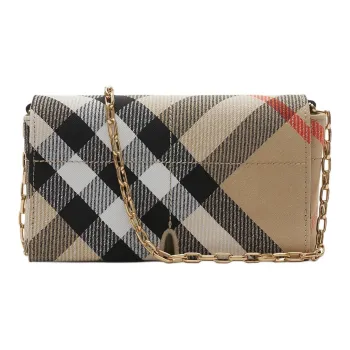 Burberry Snip Polyester Shoulder Bag, Crossbody Bag Mini Women's Sand