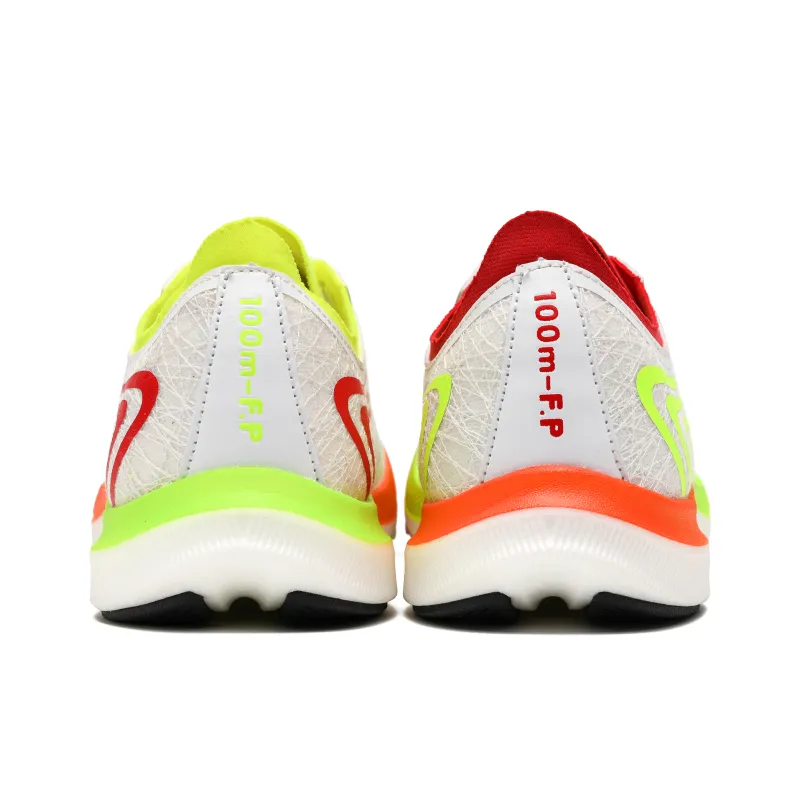 100m F.P Hurricane 3.0 Pro Low Top Training Running Shoes Men's Mismatched Color Red & Yellow Star-6