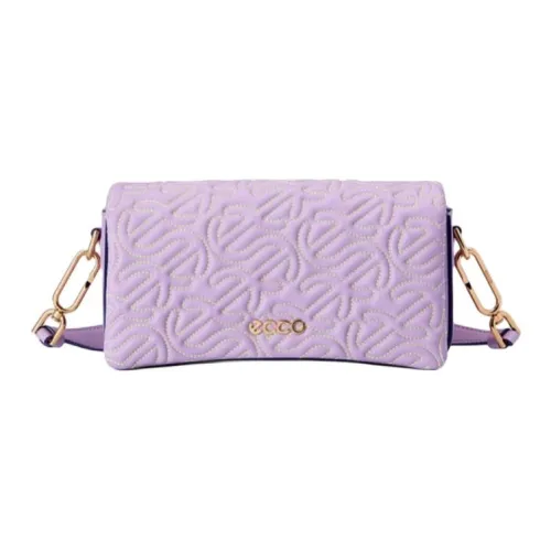 Ecco Cow Leather Crossbody Bag Shoulder Bag Small Size Women's Lavender