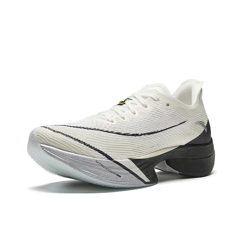 Anta C10 Pro Anti-Slip Wear-Resistant Low-Top Casual Running Shoes Women's White Black-1