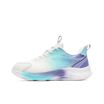 Warrior Anti Slip And Wear Resistant Lightweight Low Top Casual Running Shoes Men's White Blue Purple