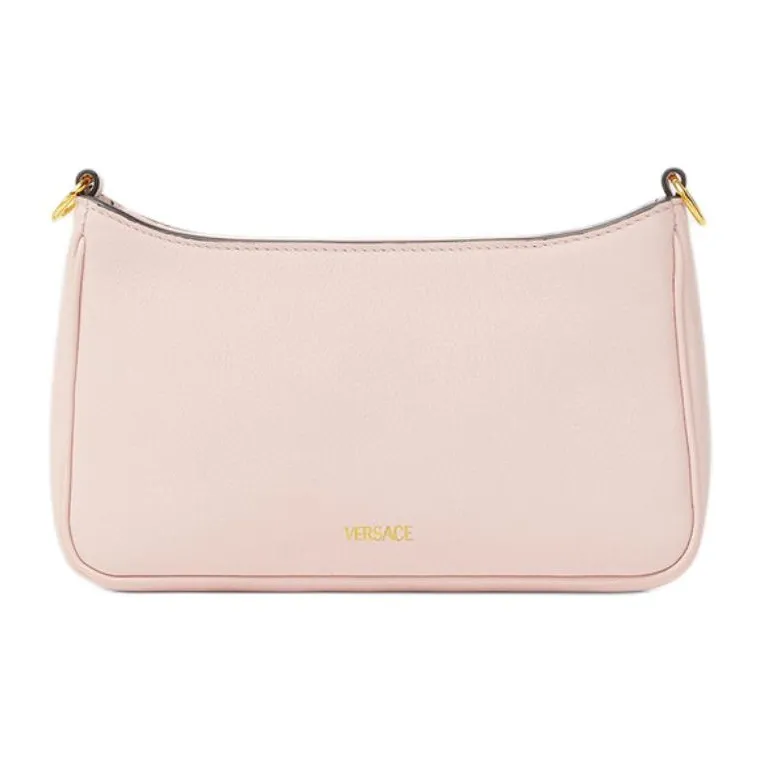 VERSACE La Medusa Calfskin Crossbody Bag, Shoulder Bag Mini Women's Light Pink Red-2