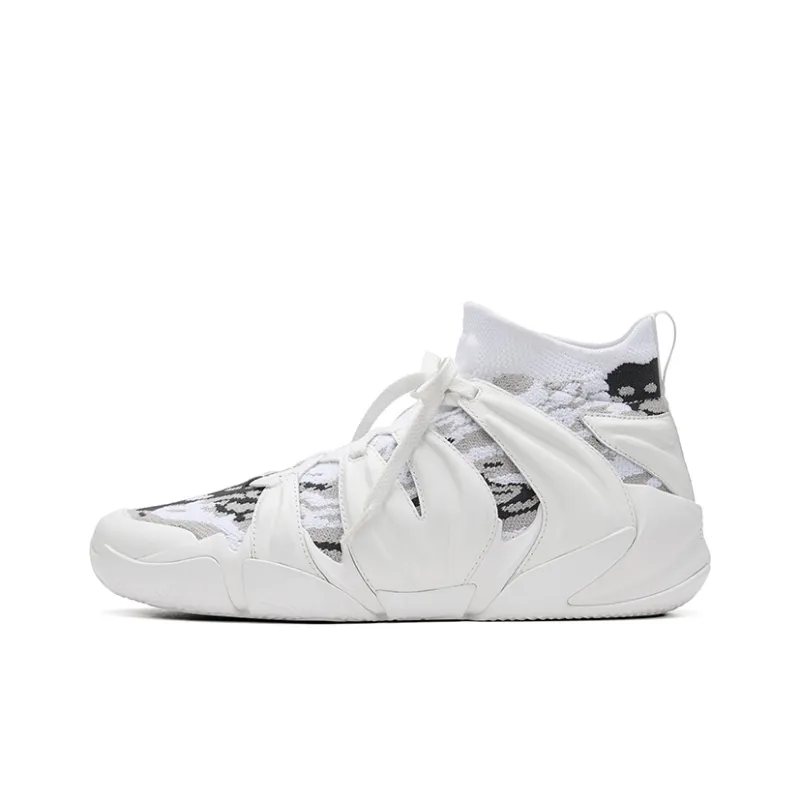 EQLZ EQUALIZER Coverage Wear Resistant Slip Resistant Performance Basketball Shoes White Ghost-0