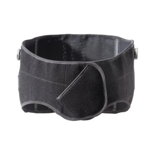 Mizuno Back Support Braces Breathable Protective Black Nylon Polyurethane Unisex