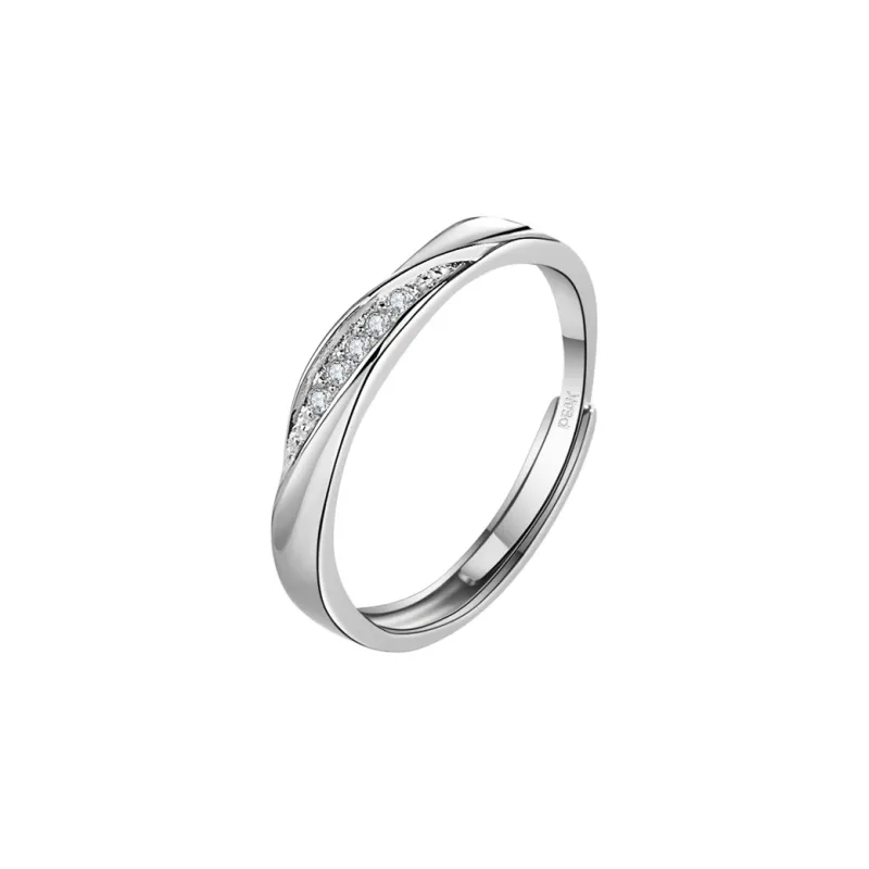PEAK S925 Silver Ring Pair Unisex-3