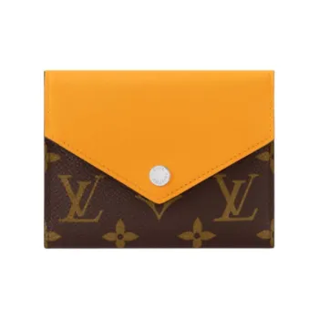 LOUIS VUITTON Victorine Coated Canvas Wallet Men's Yellow And Brown