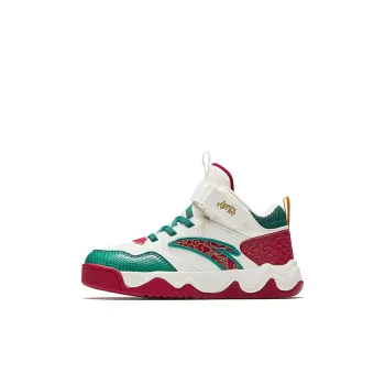 Antakids Anti Slip Wear Resistant Low Top Kids' Skateboarding Shoes White Green Red Children Aged 3 7 Years Old