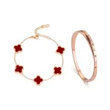 Red Four-Leaf Clover Collection
