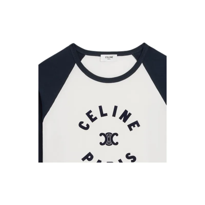 CELINE Triomphe T shirt In Cotton Jersey-5