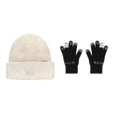 White Cap+Black Glove