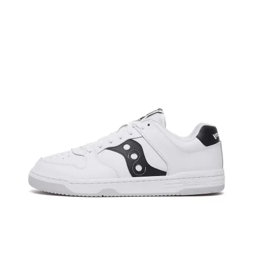 Saucony Slip-Resistant Cushioning Low-Top Skateboard Shoes Unisex White Black