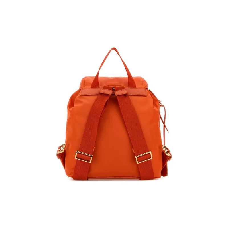 PRADA Re-Edition Recycled Nylon Backpack Small Size Women's Orange-2