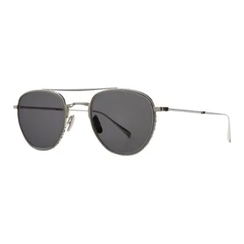 Mr. Leight Titanium Aviator Sunglasses Unisex Silver