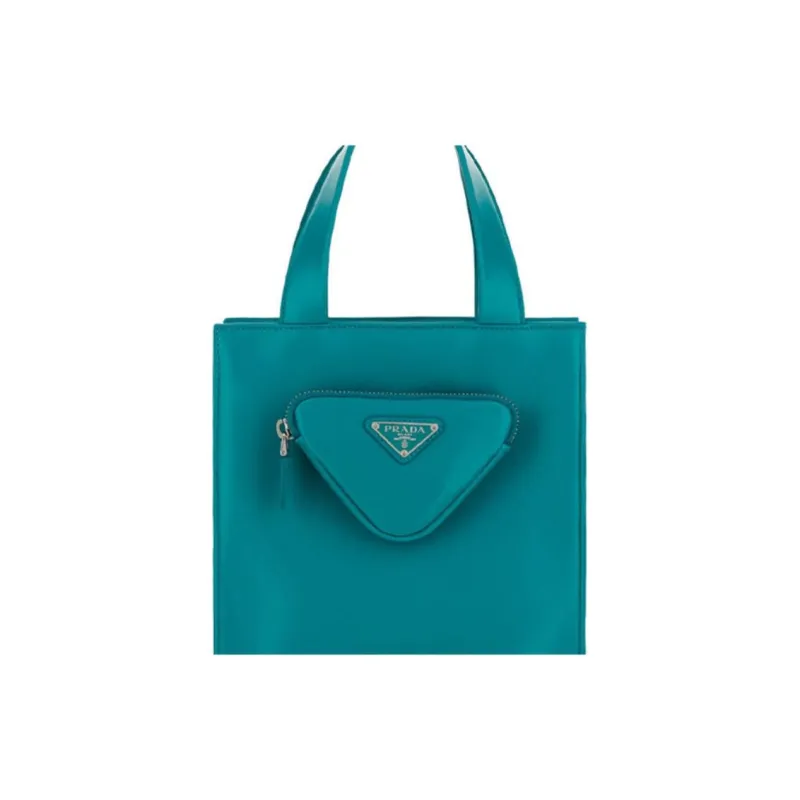 PRADA Lambskin Shoulder Bag Women's Green-3