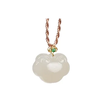 FANHAOGANG JADE Hetian Jade Pendants Dusty Pink Women's