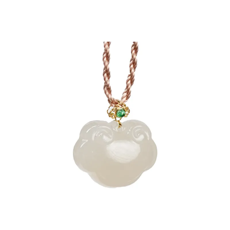FANHAOGANG JADE Hetian Jade Pendants Dusty Pink Women's-0